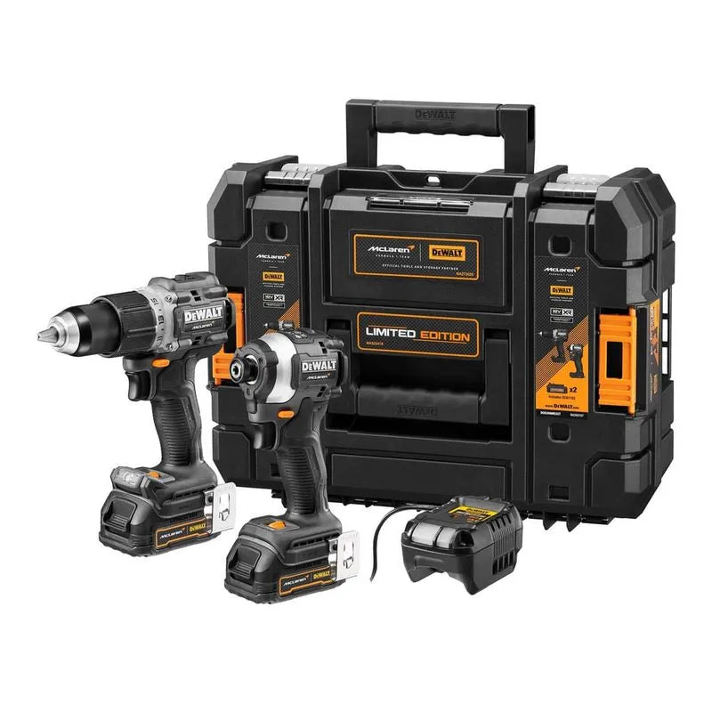 Kit MClaren Dewalt Edicion Limitada Taladro Atornillador + Pulidora Dck200me2gt-b3