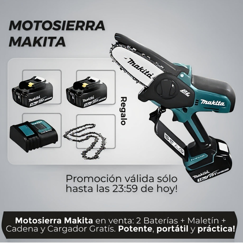 Motosierra Alemana MOTOCORTE Batería Recargable + Accesorios SOLO HOY HASTA 23:59!!!