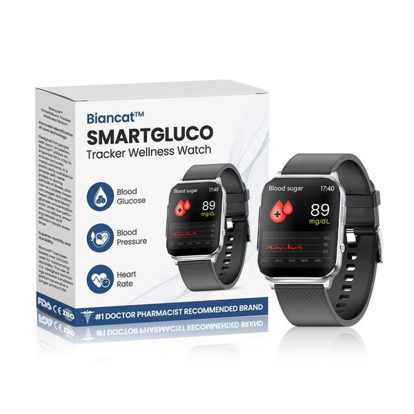 GlucoWatch™ Reloj Inteligente para Medir Azúcar en la Sangre + 7 Manillas Regalo 🎁