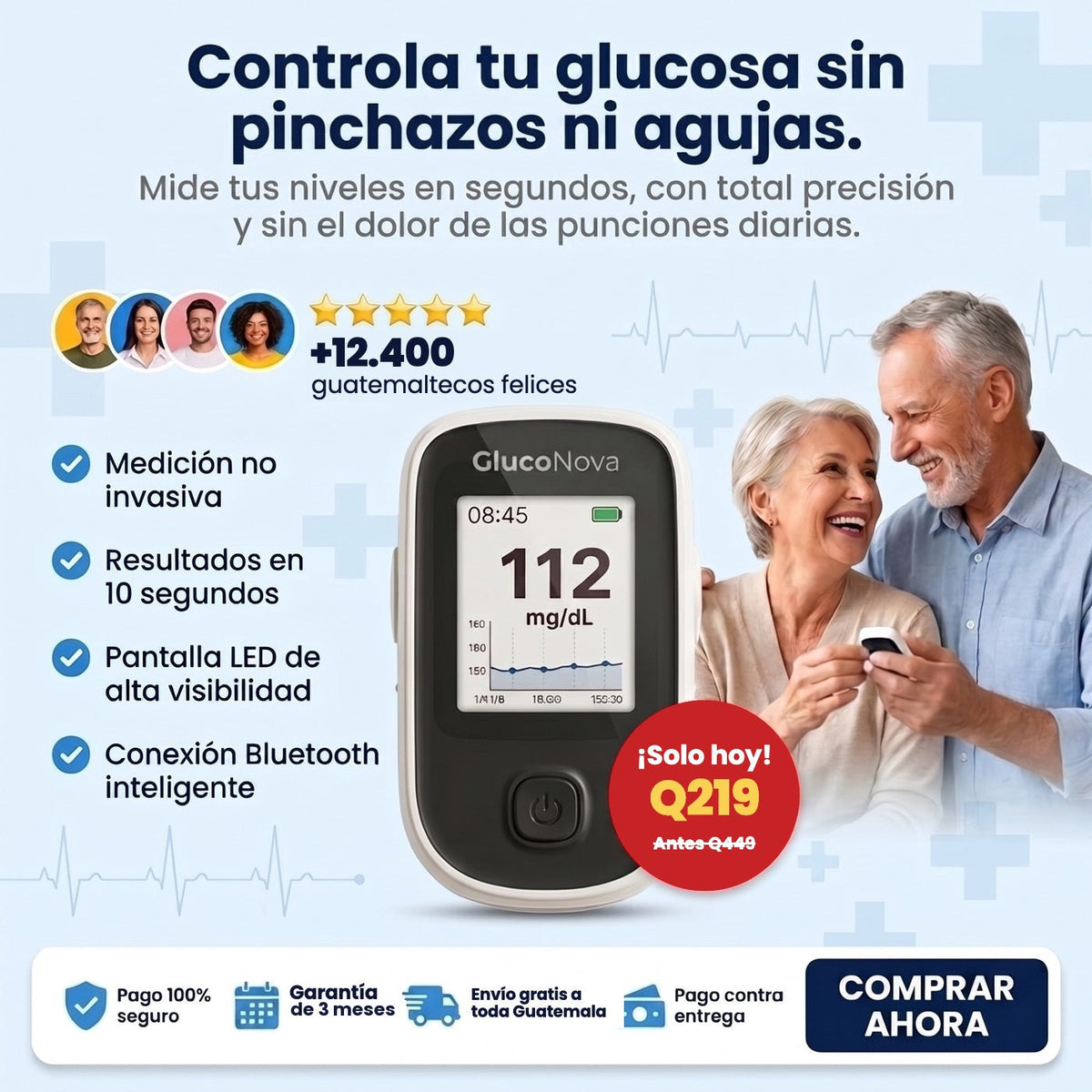 GlucoNova glucometro no invasivo