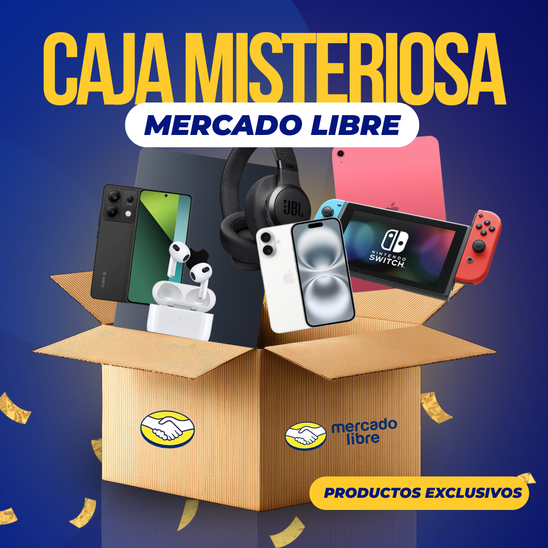 PROMOCIÓN NAVIDAD 50% DESCUENTO - CAJA MISTERIOSA MERCADO LIBRE EDICIÓN TECNOLOGIA