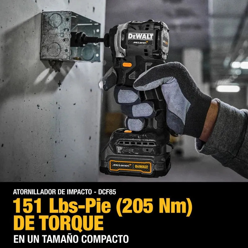 Kit MClaren Dewalt Edicion Limitada Taladro Atornillador + Pulidora Dck200me2gt-b3