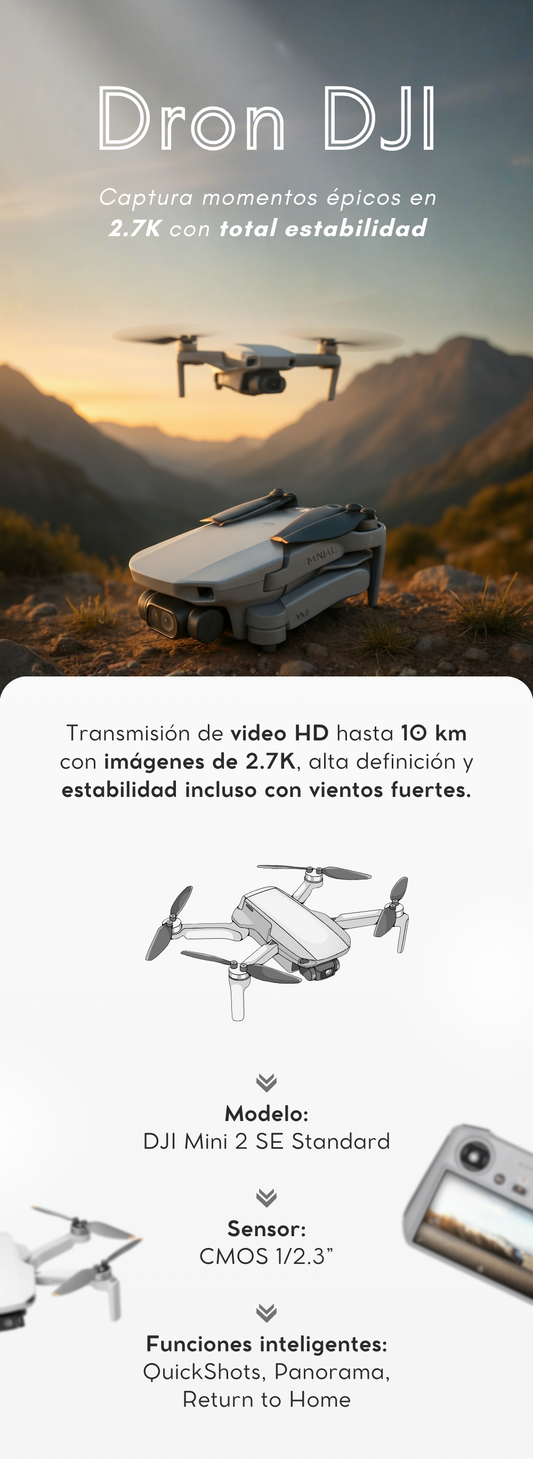 Dron DJ E99 + CONTROL PANTALLA CELULAR (ULTIMAS UNIDADES DISPONIBLES)
