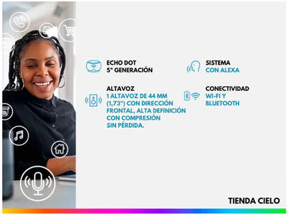 Altavoz inteligente Alexa Echo Dot de 5ª generación|Remate Abril 2026 50% DESCUENTO
