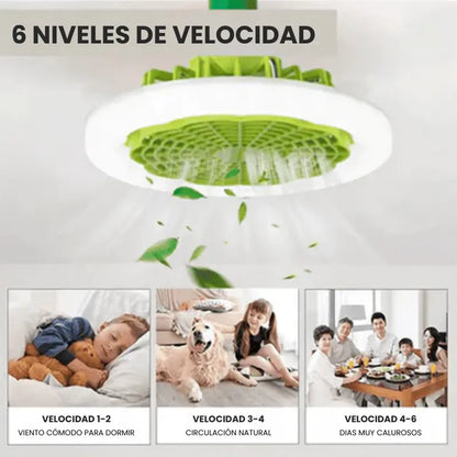Ventilador Inteligente de LED 2 en 1 TurboMax™ - [SUPER POTENTE]