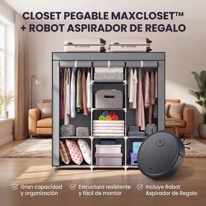 Closet Plegable Multiuso + Robot Aspirador 3 en 1 de Regalo [ÚLTIMAS UNIDADES]