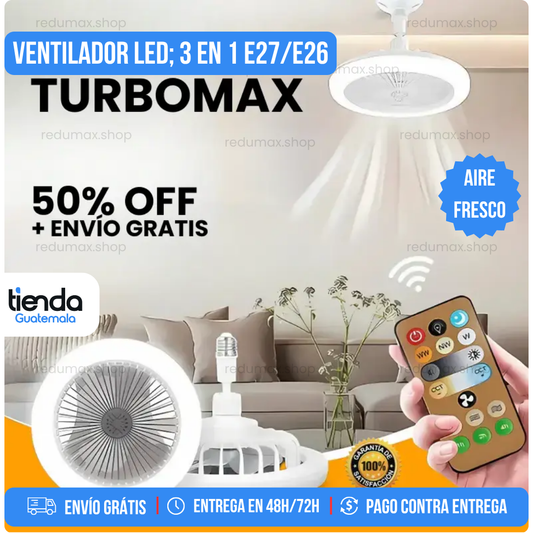 Ventilador Inteligente de LED 2 en 1 TurboMax™ - [SUPER POTENTE]