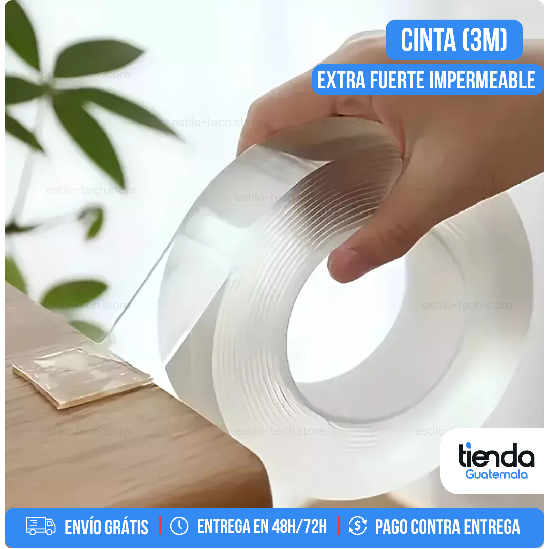 TAPEMAGIC - Cinta Doble Extra Fuerte Impermeable - 3M
