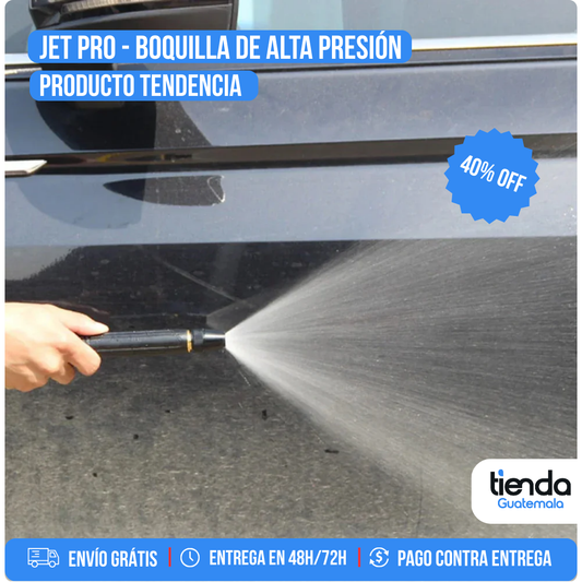 JET PRO - Boquilla de Alta Presión - PRODUCTO TENDENCIA - 🔥 LIMPIA COMO UNA HIDROLAVADORA