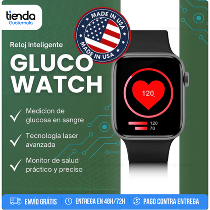 GLUCOWATCH INTELIGENTE + 7 Manillas Regalo 🎁