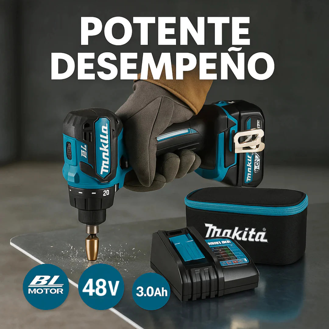 [2X1 OFERTA BLACK FRIDAY] - KIT TALADRO INALÁMBRICO y IMPACTO + 26 ACCESORIOS TT + 2 BATERIAS REGALO