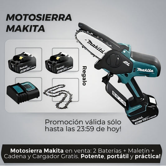 Motosierra Alemana MOTOCORTE Batería Recargable + Accesorios SOLO HOY HASTA 23:59!!!
