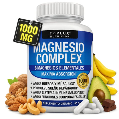 Magnesio Complex™ 8 en 1 – Equilibrio Corporal Completo 1000mg - KIT 3 MESES