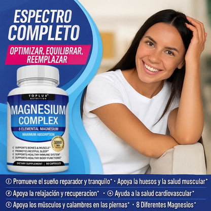 Magnesio Complex™ 8 en 1 – Equilibrio Corporal Completo 1000mg - KIT 3 MESES