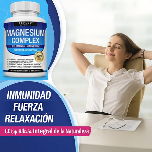 Magnesio Complex™ 8 en 1 – Equilibrio Corporal Completo 1000mg - KIT 3 MESES