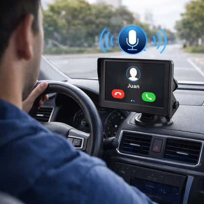 Pantalla Táctil CARPLAY 7” – Navegación y Llamadas Seguras – Maneja Más Tranquilo Desde el Primer Uso