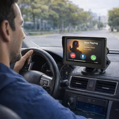 Pantalla Táctil CARPLAY 7” – Navegación y Llamadas Seguras – Maneja Más Tranquilo Desde el Primer Uso
